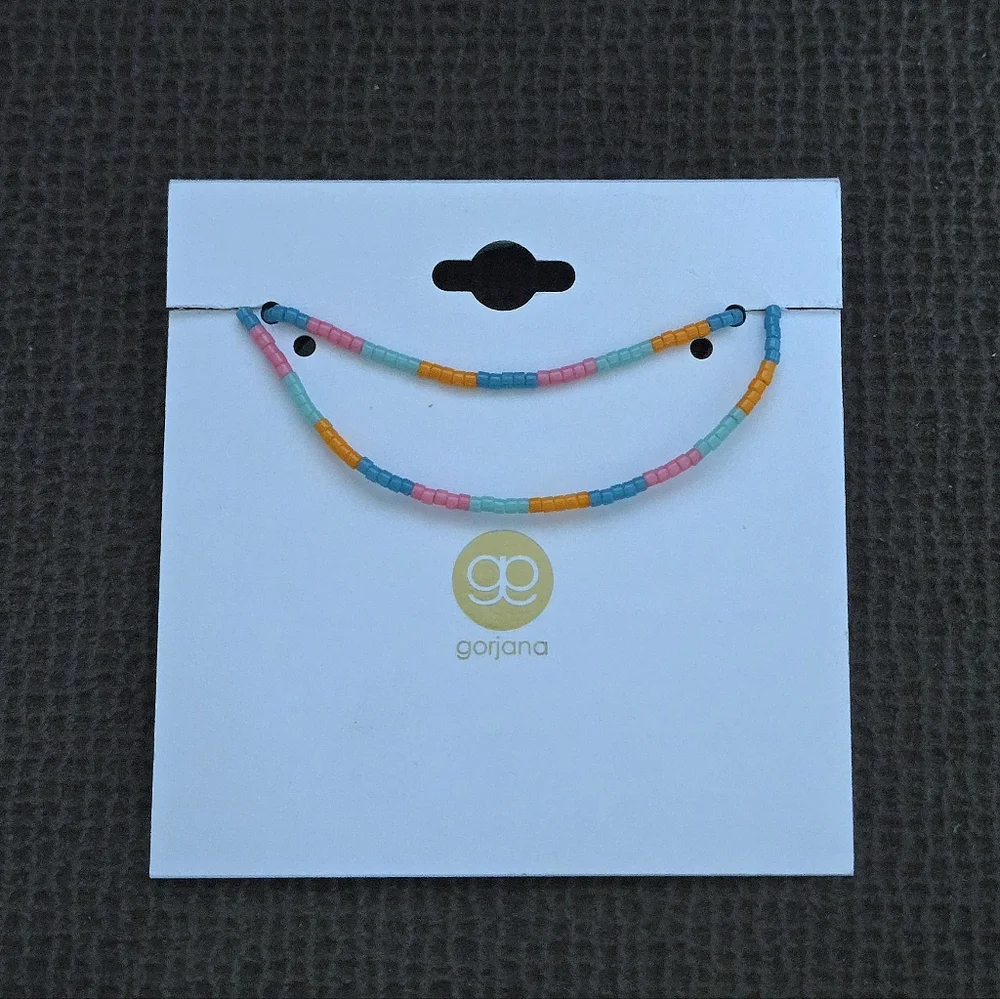 Gorjana "Gigi Stripe" Glass🪟 Bead Necklace - NWT - Picture 3 of 16